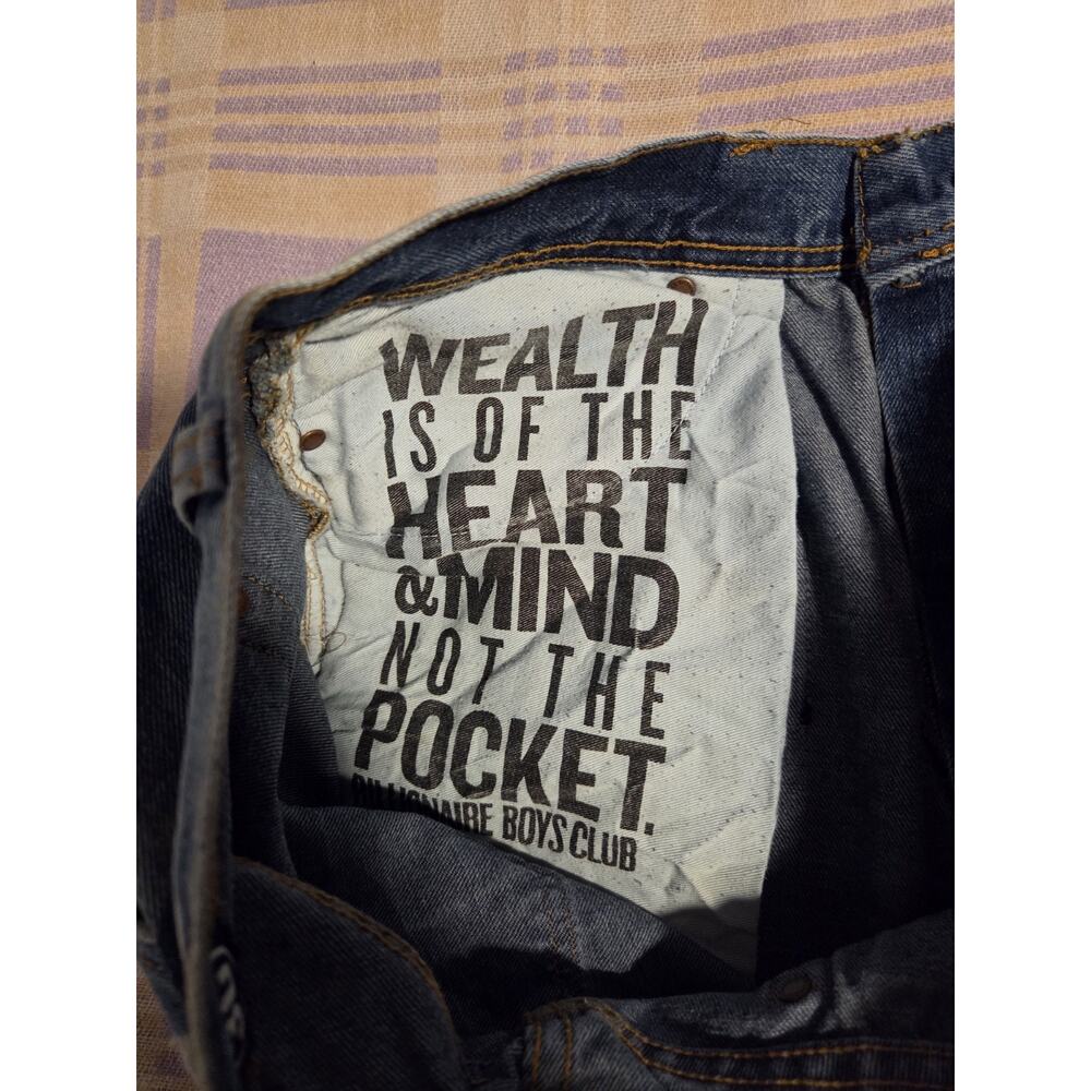 Billionaire Boys Club Prewashed Distressed Patchwork Faded Jeans Men's 37 x 33 - Picture 14 of 15